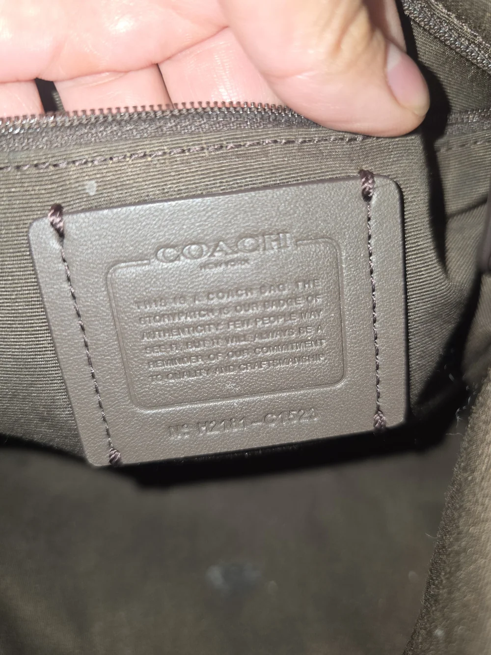 Coach Brown Signature Canvas Shoulder Bag